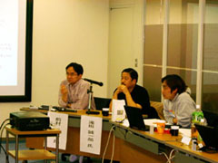 (左から)パネリストの前村昌紀(JPNIC理事)、滝田誠一郎氏(フリーライター)、モデレータの牧 兼充(JPNIC ng-tf Chair)