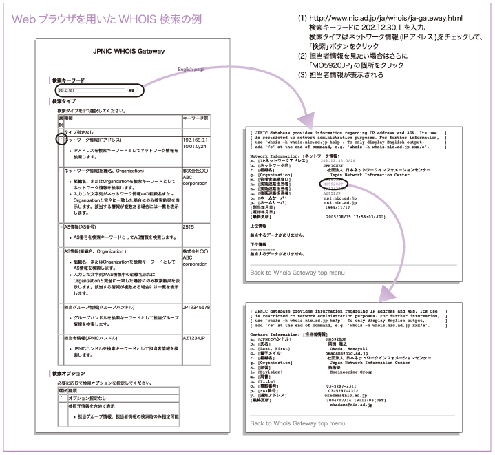 図:WHOIS検索例