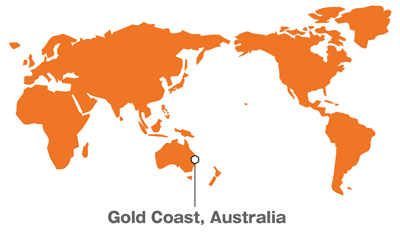 地図:Gold Coast, Australia