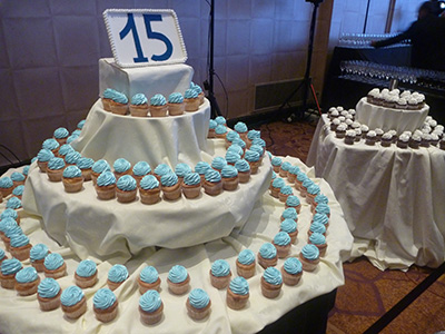写真:ICANN設立15周年を記念したケーキ