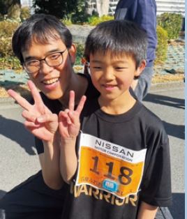 写真:親子マラソン